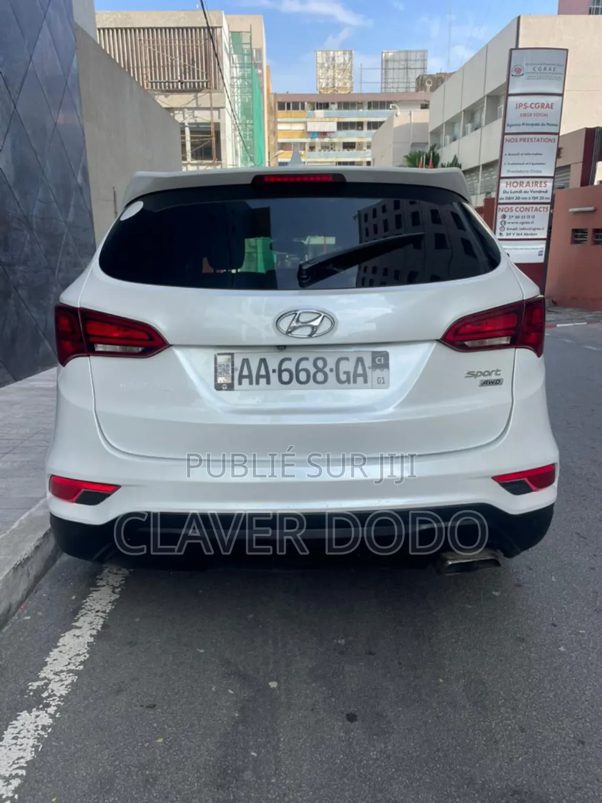 Hyundai Santa Fe 2017 Blanc