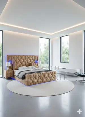 Photo - Lit Capitonné Moderne