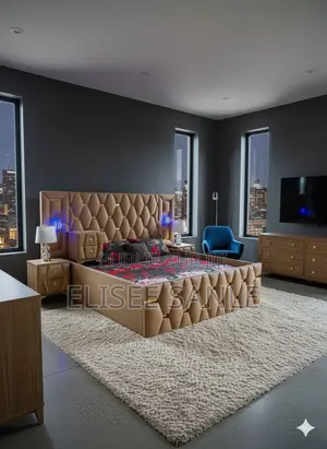 Lit Capitonné Moderne