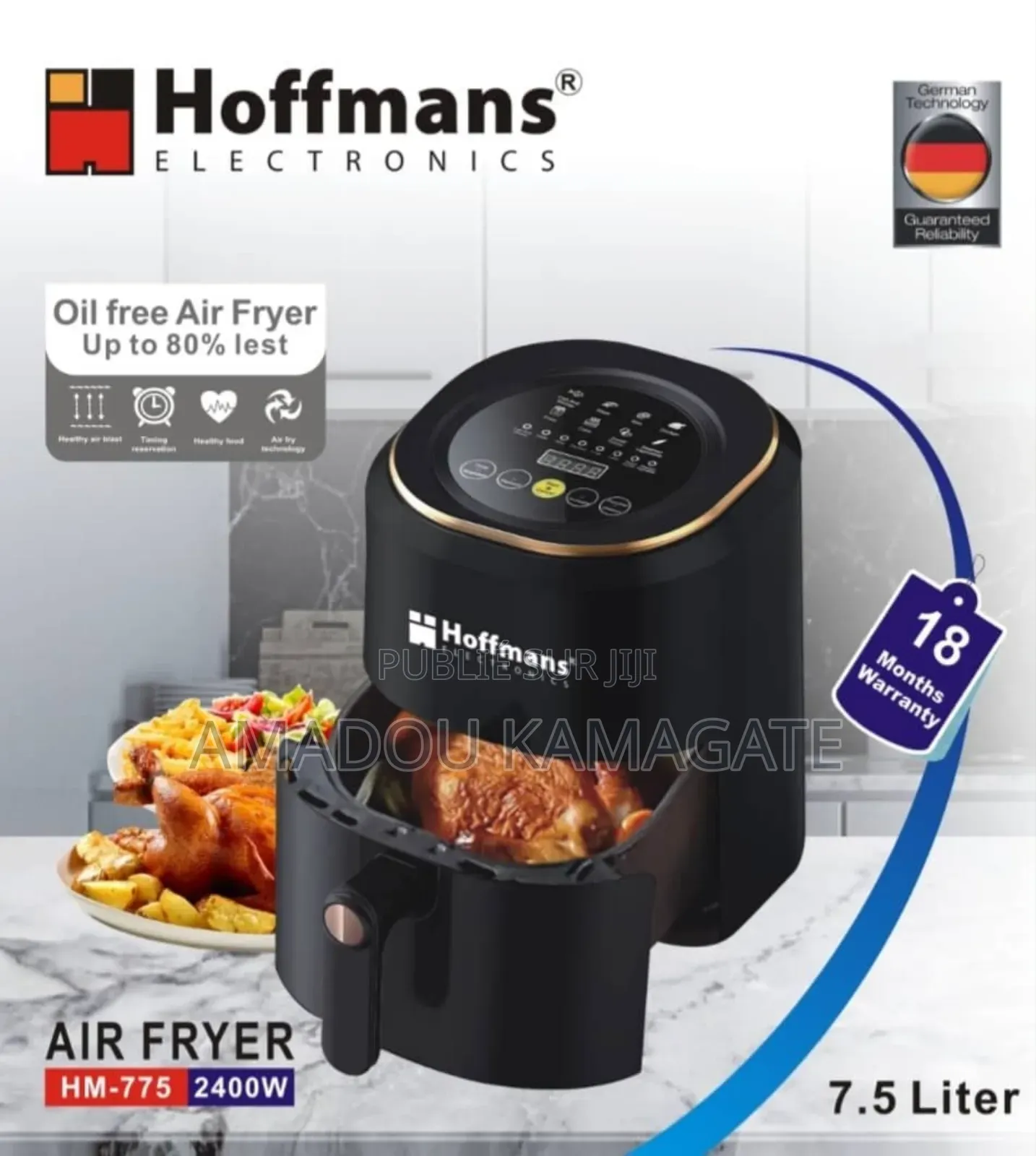 Friteuse À Air Chaud Hoffmans 
Machine a Griade