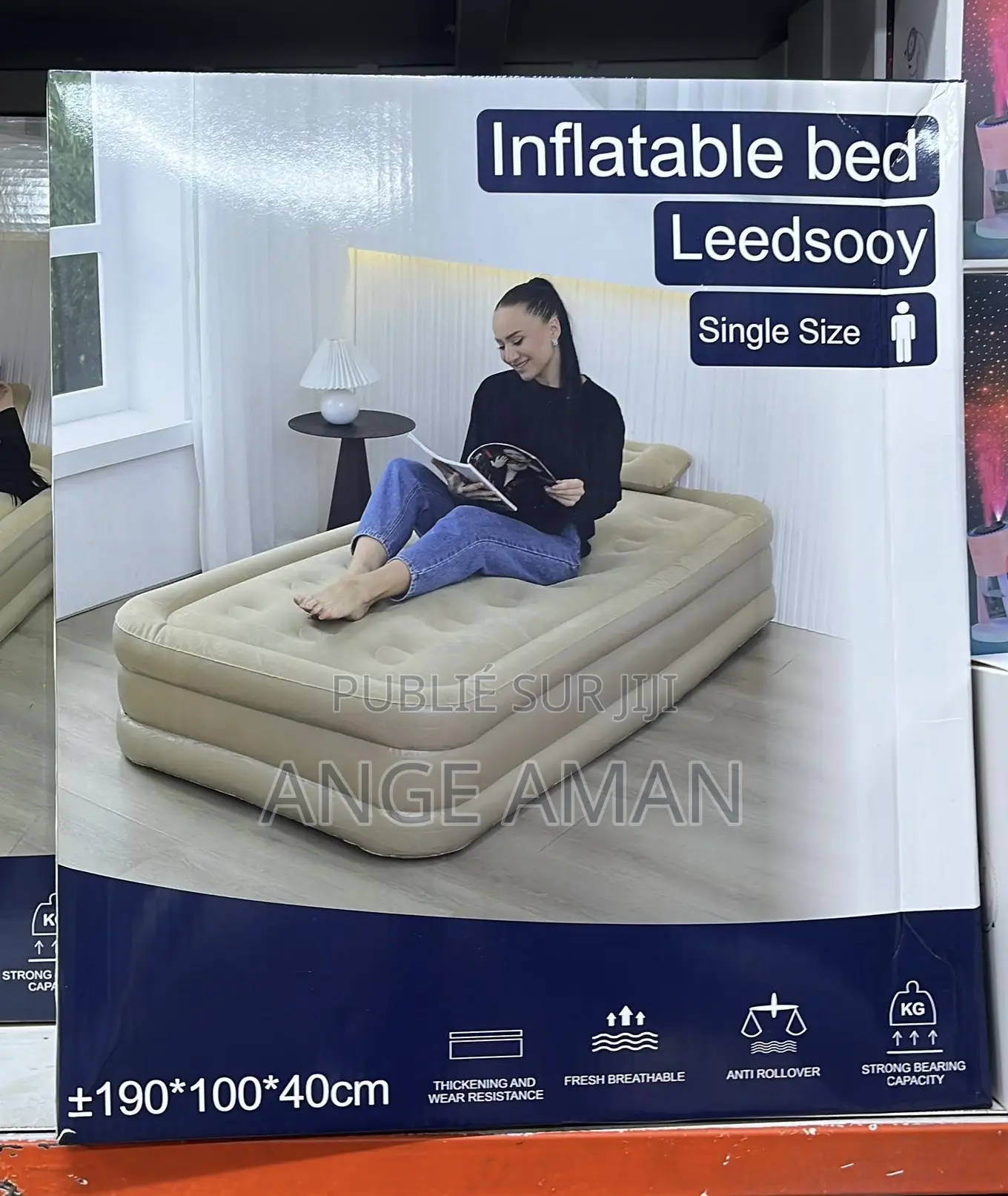 Lit Gonflable Leedsooy - Taille Simple