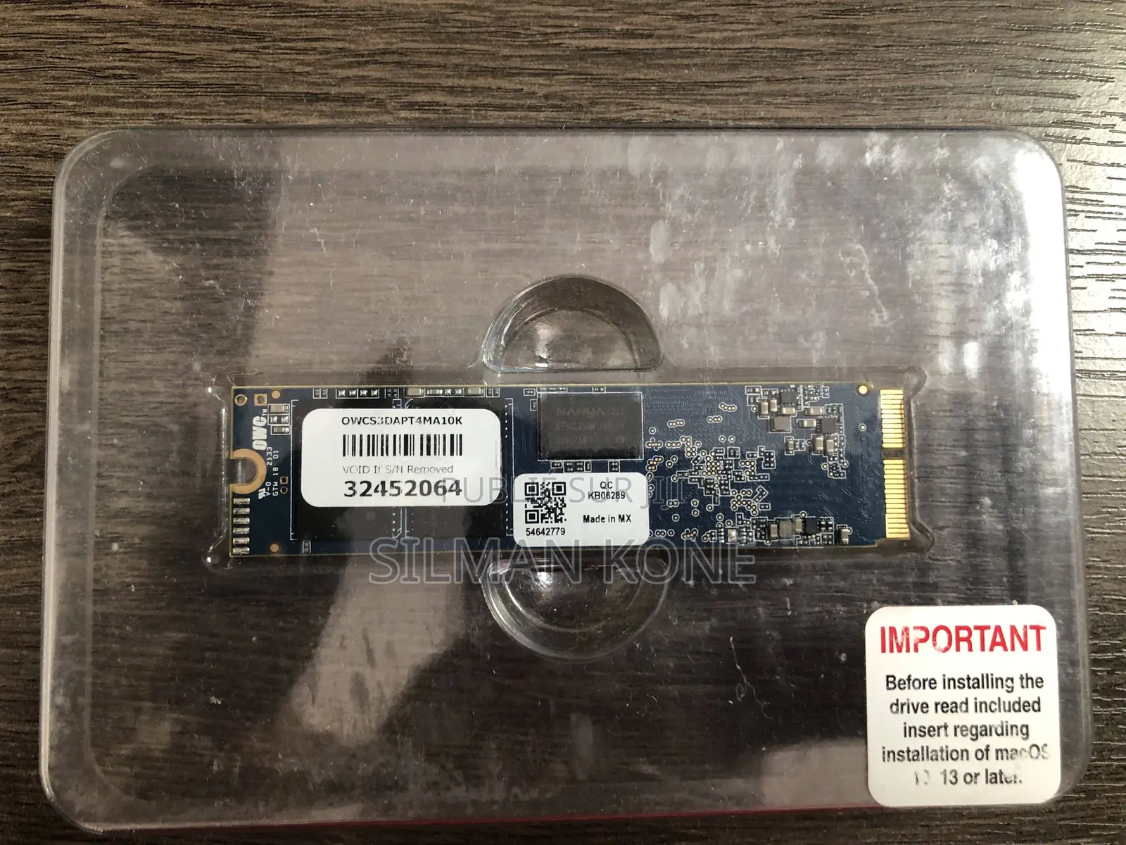 Disque Dur Ssd Owc Aura Pro X2 – 1 To (Owcs3dapt4mb10)