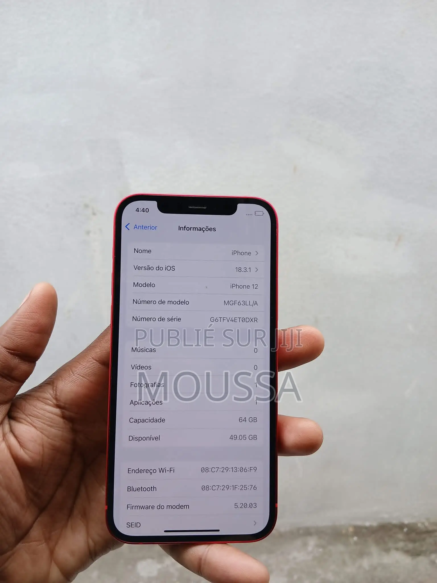 Neuf Apple iPhone 12 64 GB Rouge