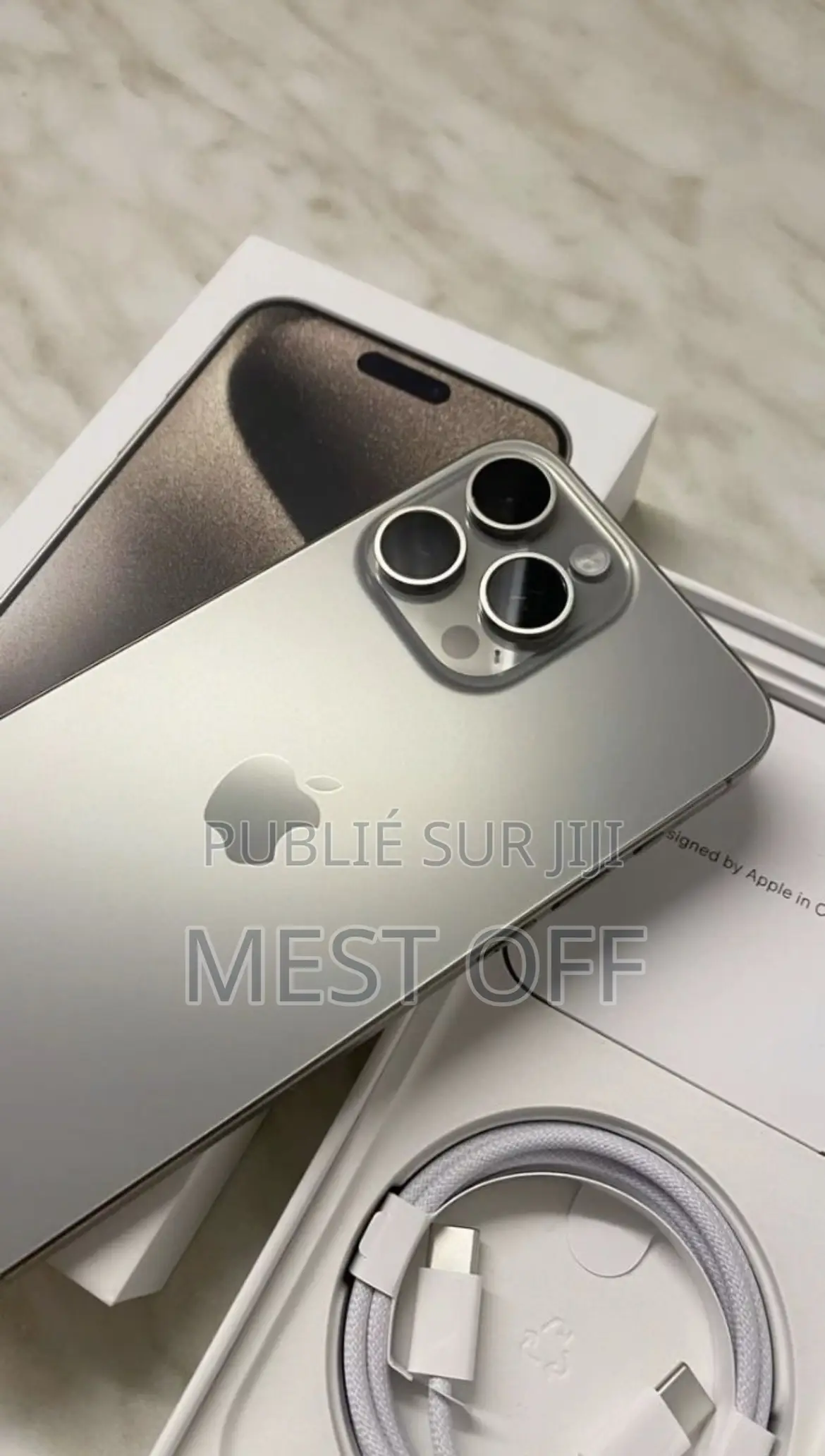 New Apple iPhone 15 Pro Max 256 GB Argenté