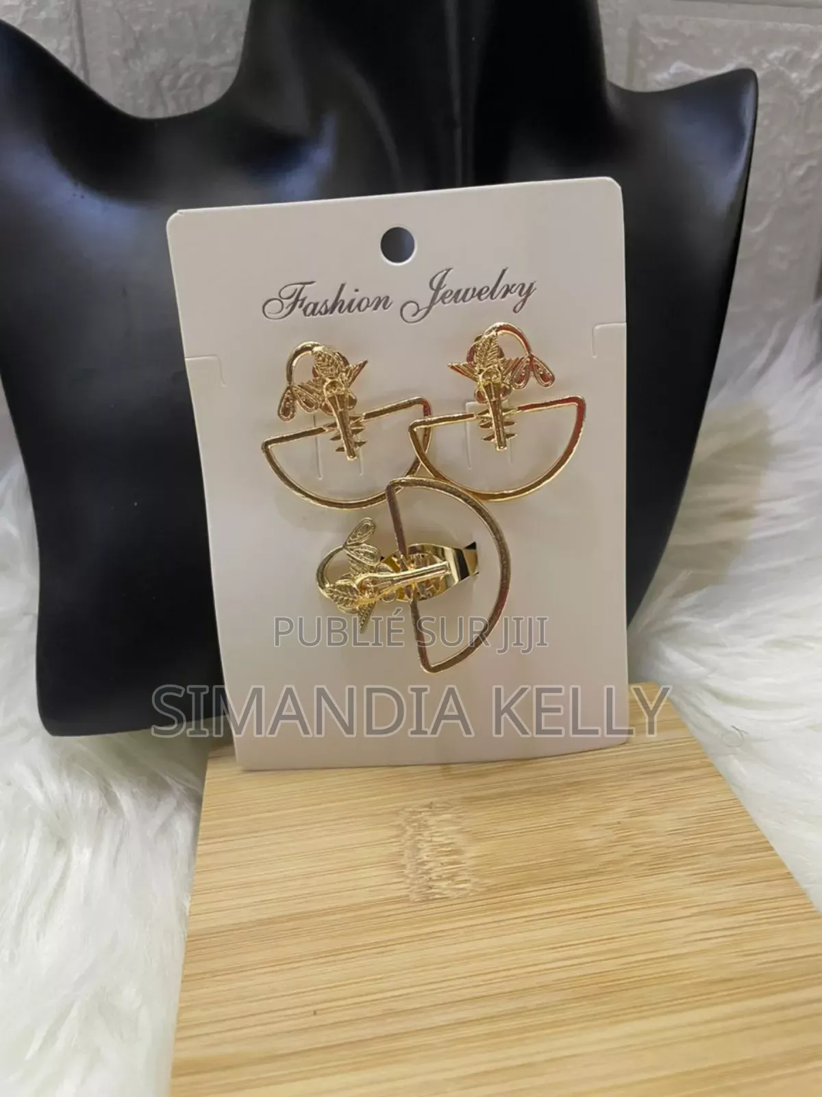 Ensemble Boucles d'Oreilles Bague