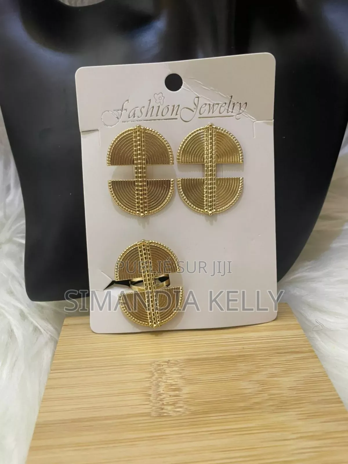 Ensemble Boucles d'Oreilles Bague