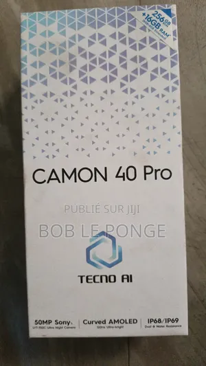 Photo - New Tecno Camon 40 Pro 256 GB Black