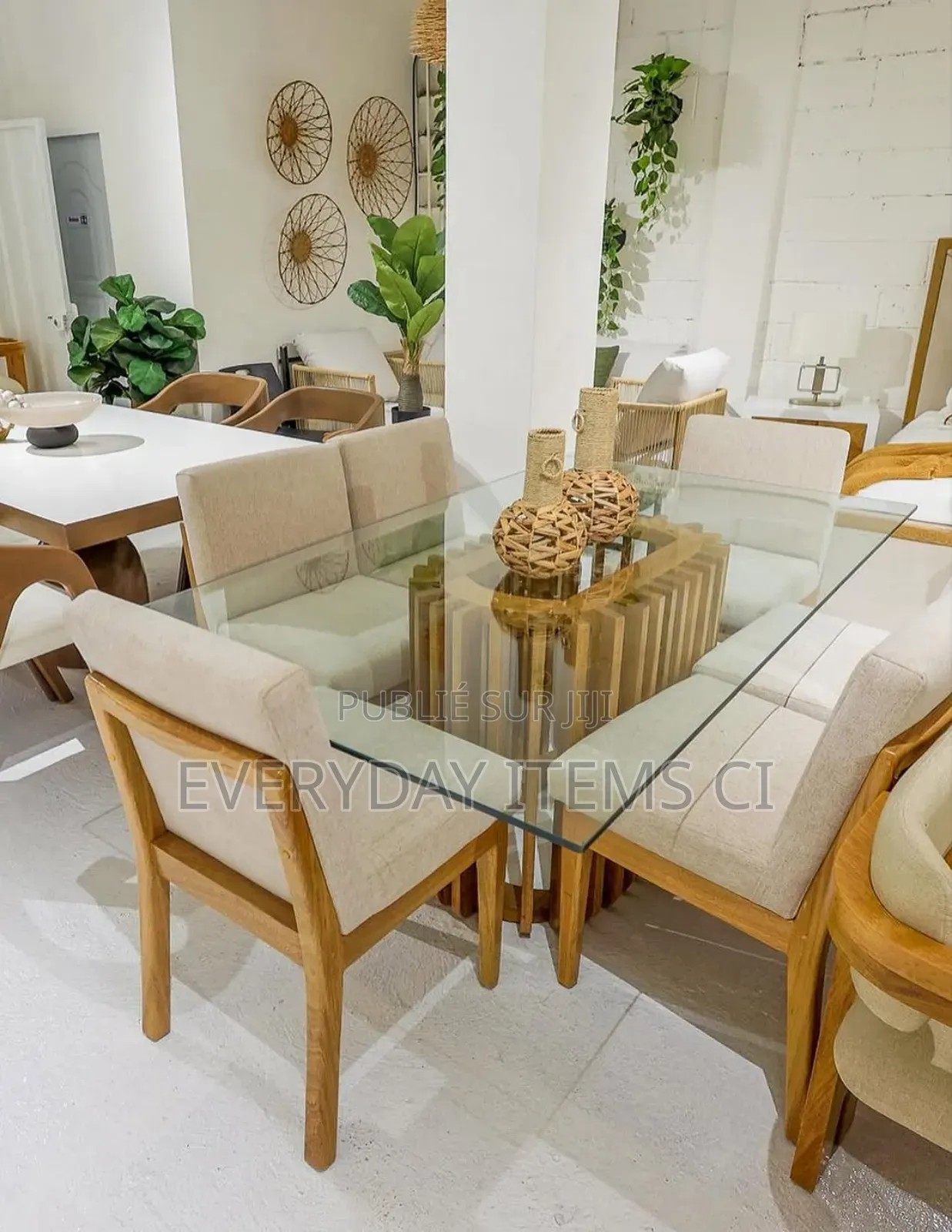 Table À Manger 6 Places Vitrée  