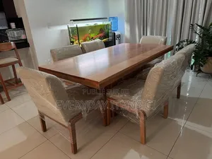 Table À Manger 6 Places en Bois Massif  