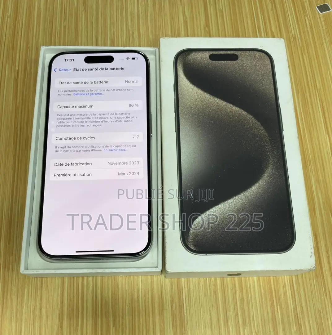 New Apple iPhone 15 Pro 128 GB Argenté