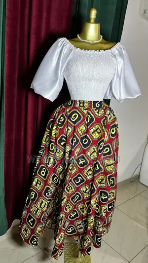 Complet Jupe Wax Et Tissu