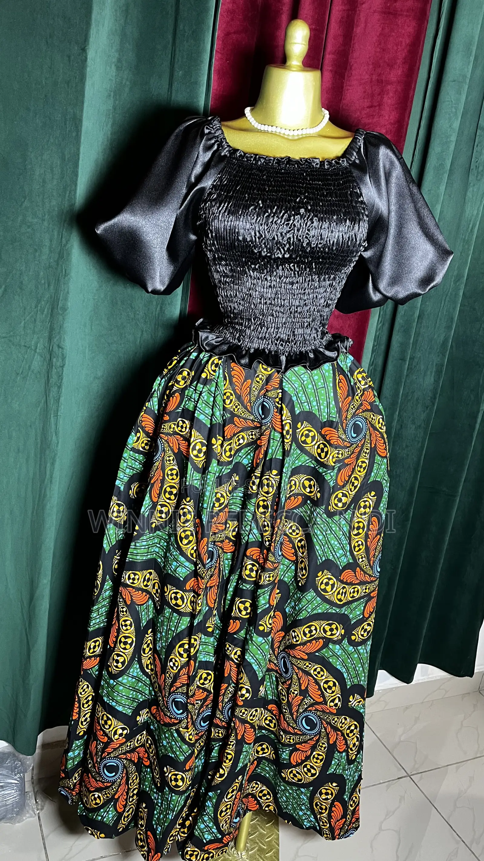 Complet Jupe Wax Et Tissu