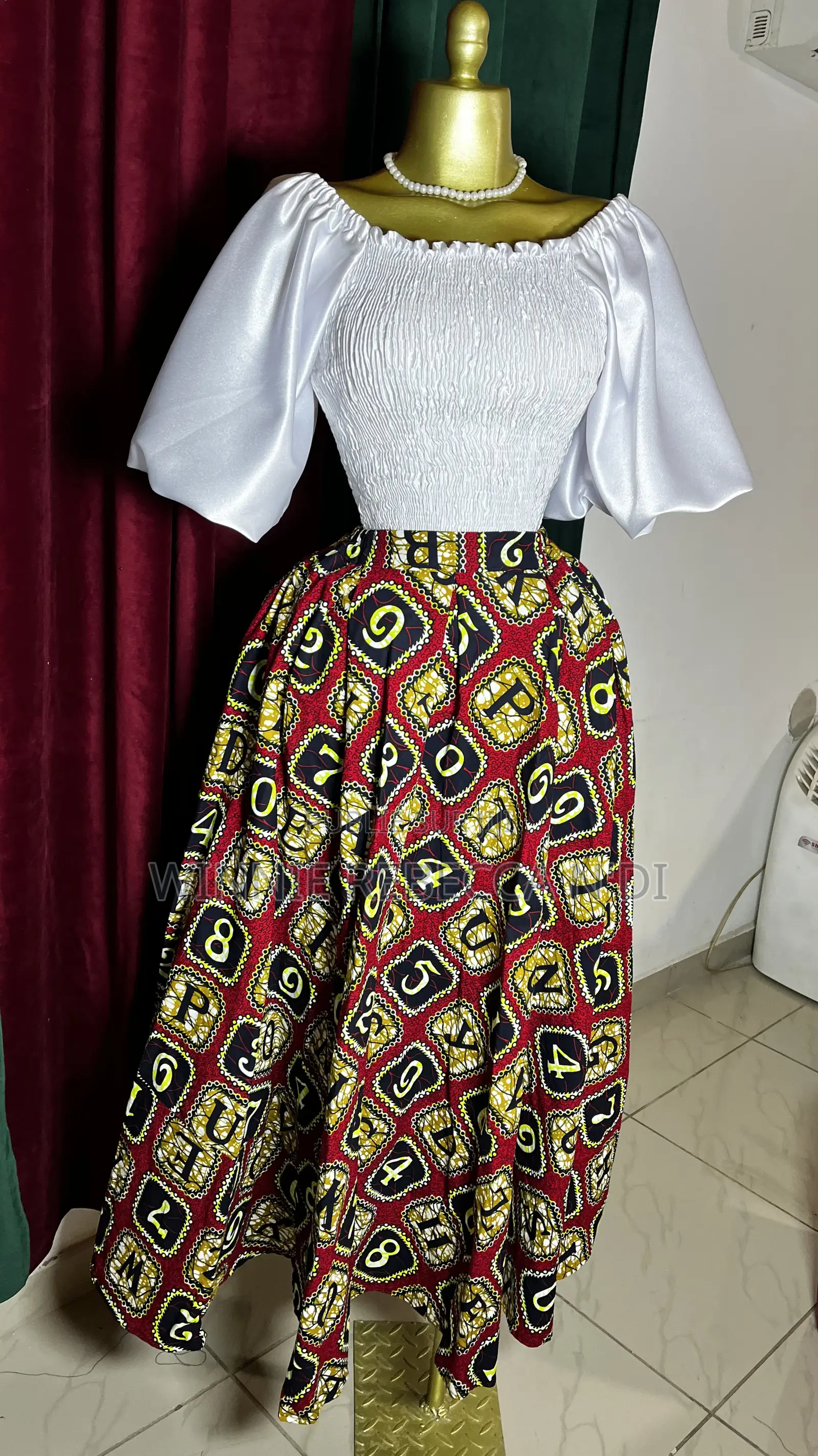 Complet Jupe Wax Et Tissu