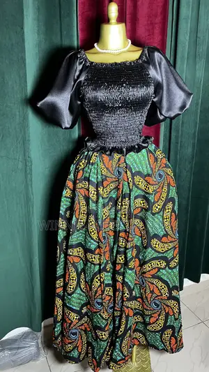 Complet Jupe Wax Et Tissu