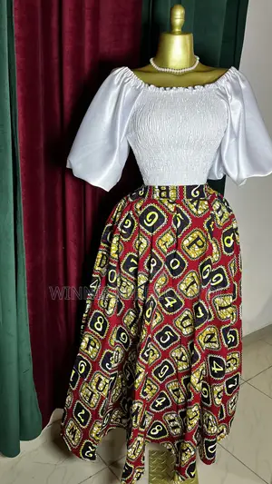 Complet Jupe Wax Et Tissu