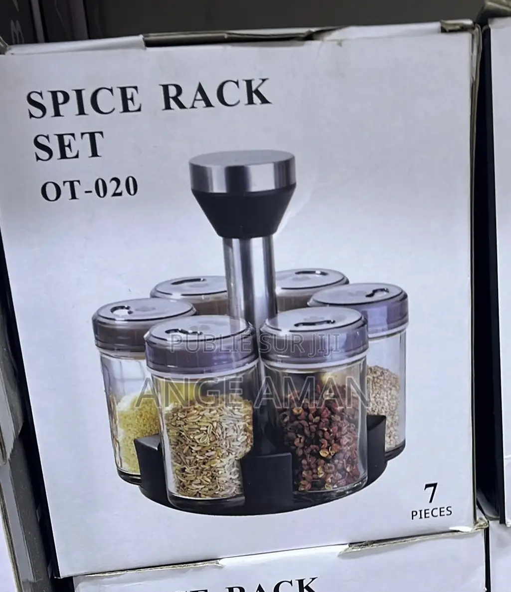 Ensemble De Pots À Épices Rotatif Spice Rack Set