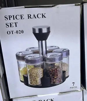 Photo - Ensemble De Pots À Épices Rotatif Spice Rack Set