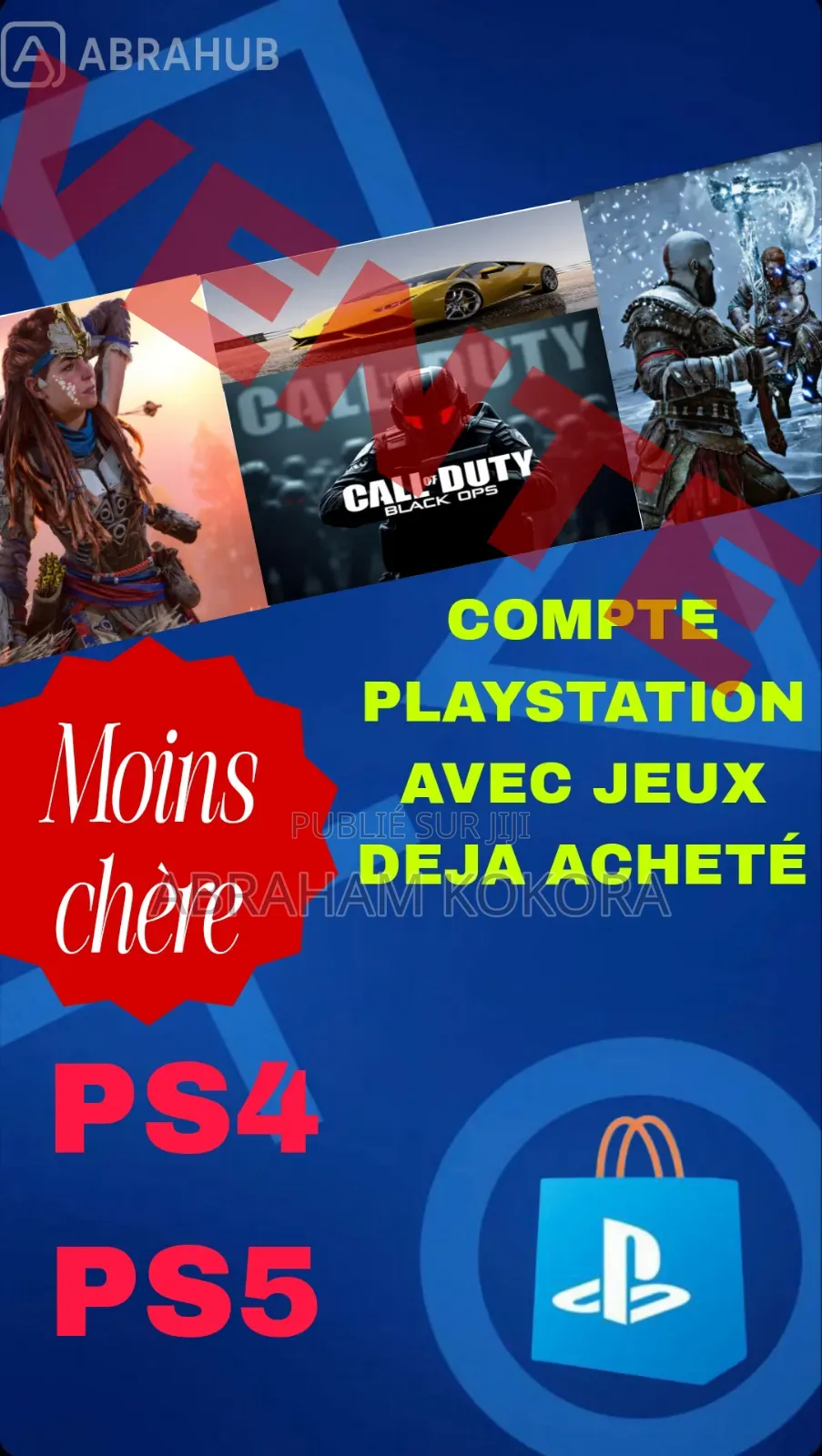 Vente De Compte PSN