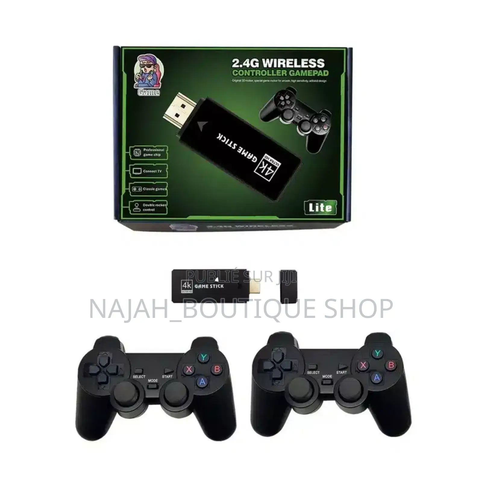 Console De Jeu Vidéo Stick Lite , 64 Go, 10000 Jeux Intégrés
