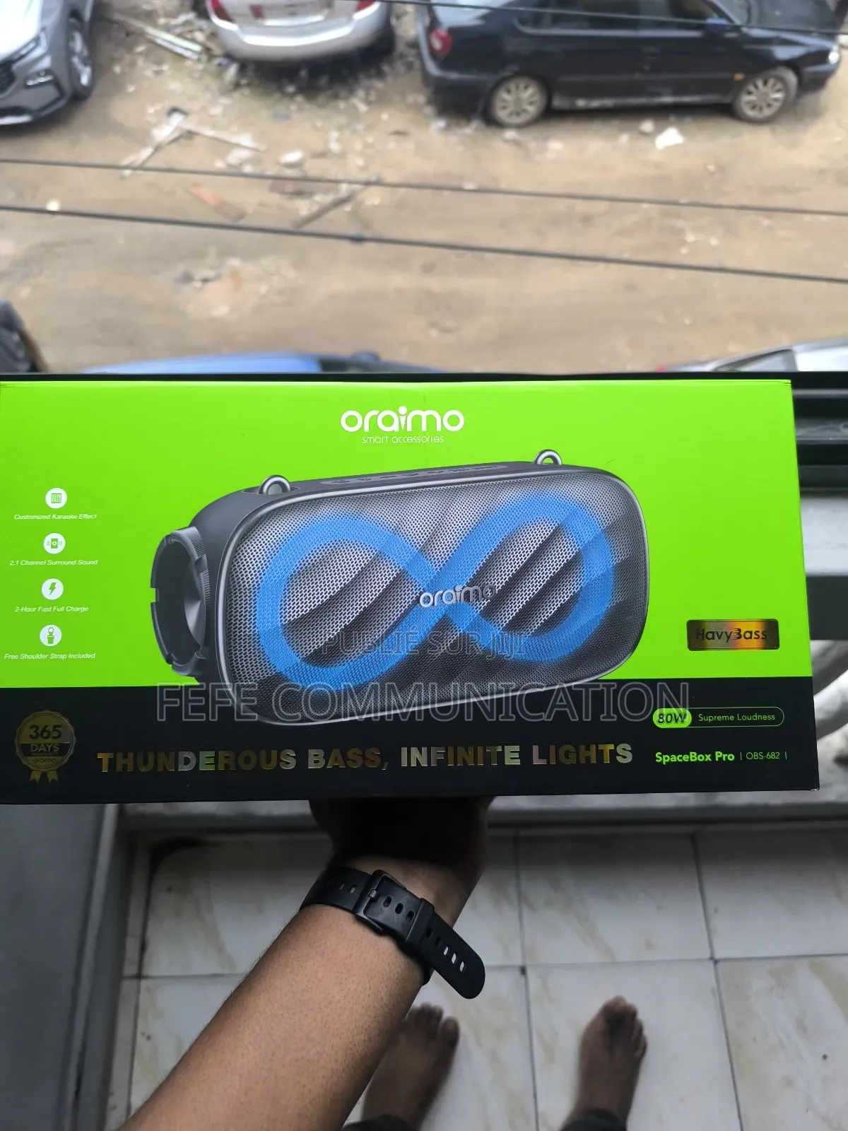 Oraimo Spacebox Pro 80w - Enceinte Sans Fil - Autonomie 10h