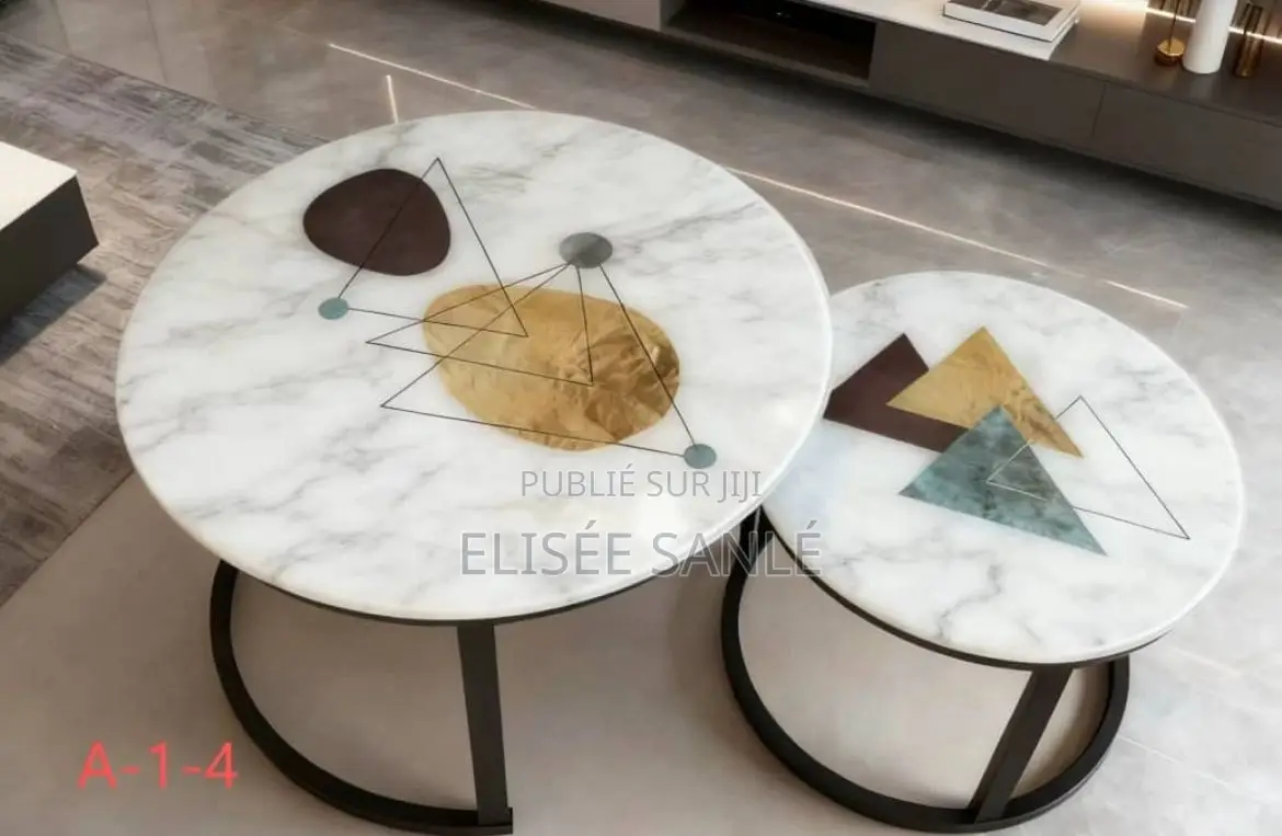 Ensemble De Deux Tables Basses Rondes