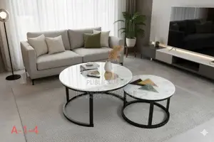 Ensemble De Deux Tables Basses Rondes