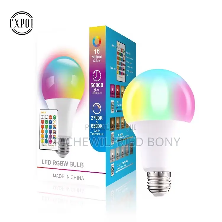 Ampoule RGBW Ir Telecommande