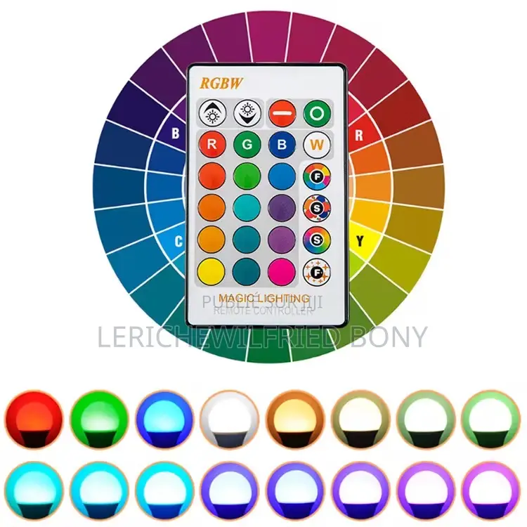 Ampoule RGBW Ir Telecommande