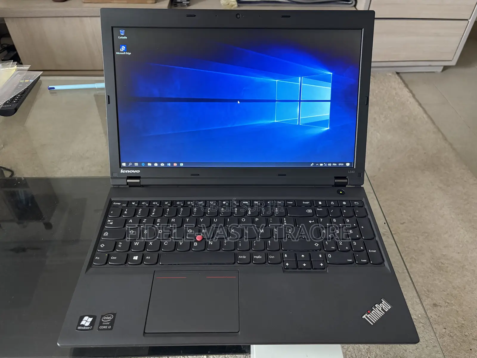Ordinateur Portable Lenovo ThinkPad L540 4GB Intel Core 3 HDD 512GB