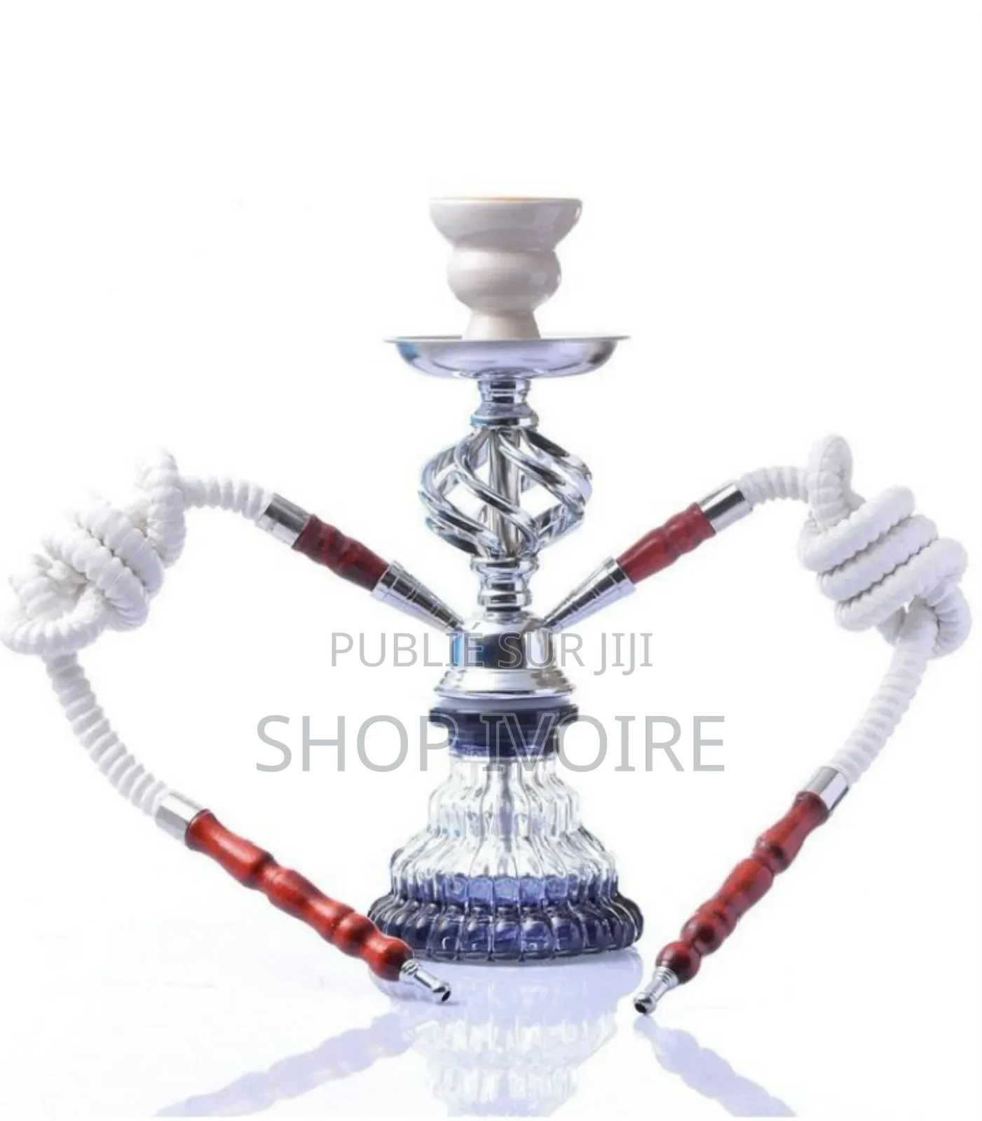 Chicha Narguilé Design Blanc Et Cristal