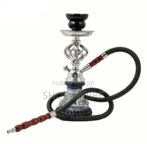 Photo - Chicha Narguilé Design Élégant - Noir Et Bleu.