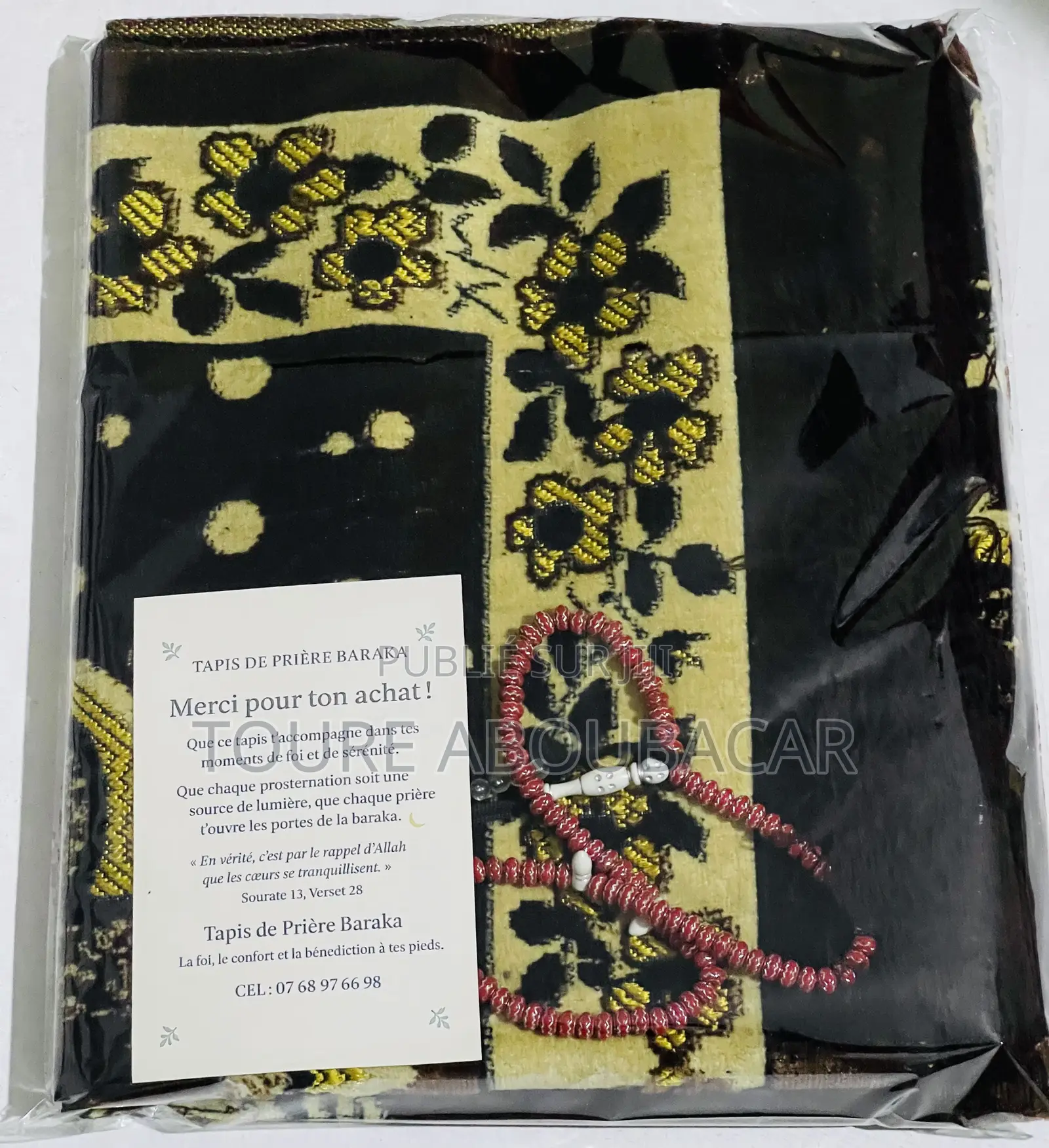 Tapis De Prière + Chapelet