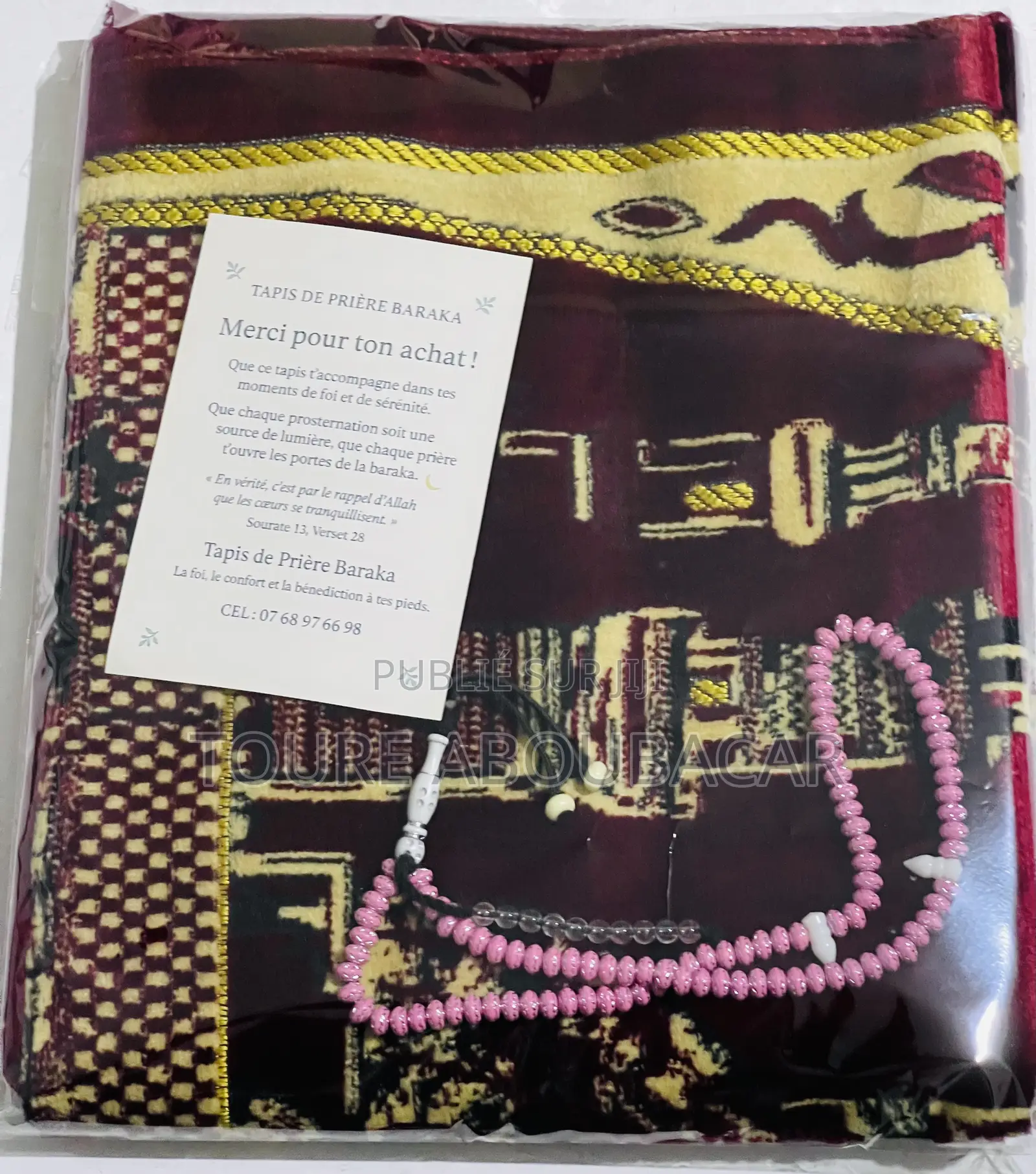 Tapis De Prière + Chapelet