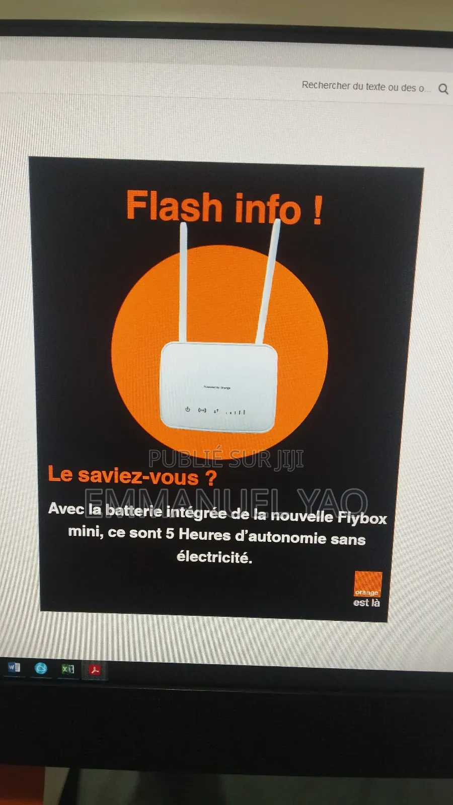 Fibre Optique Orange, Internet Illimité