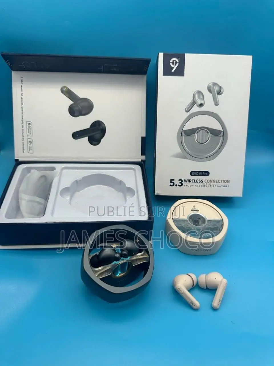 Ecouteur Bluetooth Sans-Fil T9 ENC_01 Pro Original