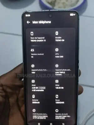 Photo - Tecno Camon 19 128 GB Blanc