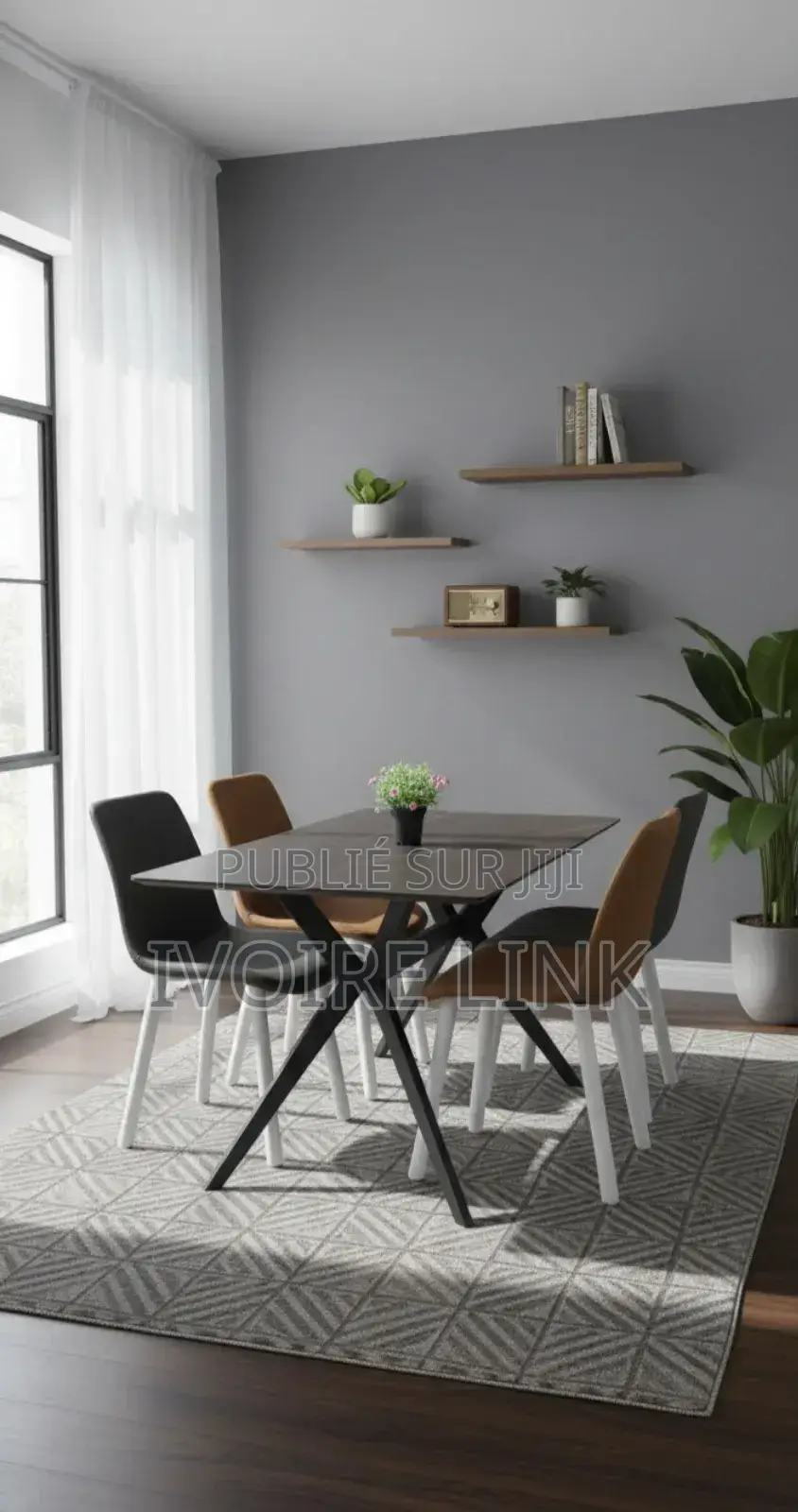 Table À Manger De 4 Chaises. Livraison Gratuite