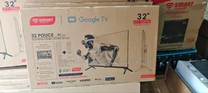 Photo - Tv 32 Pouce Google Tv Smart Technologie Avec Deux Télécommande