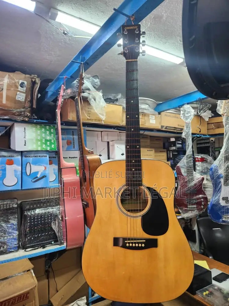 Guitare Acoustique -Sèche-Folk-Corde en Acier