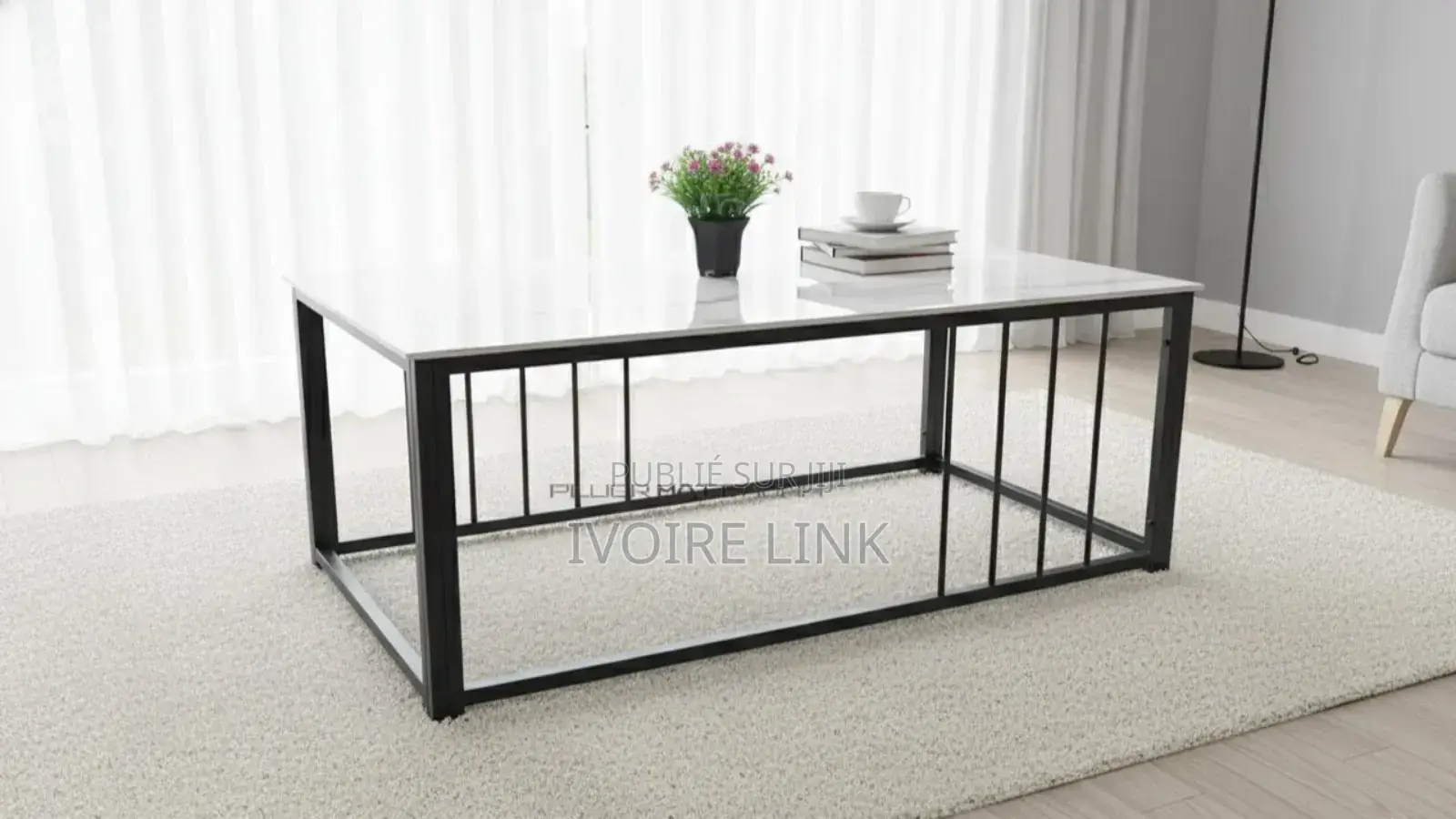 Table Centrale Marbrée