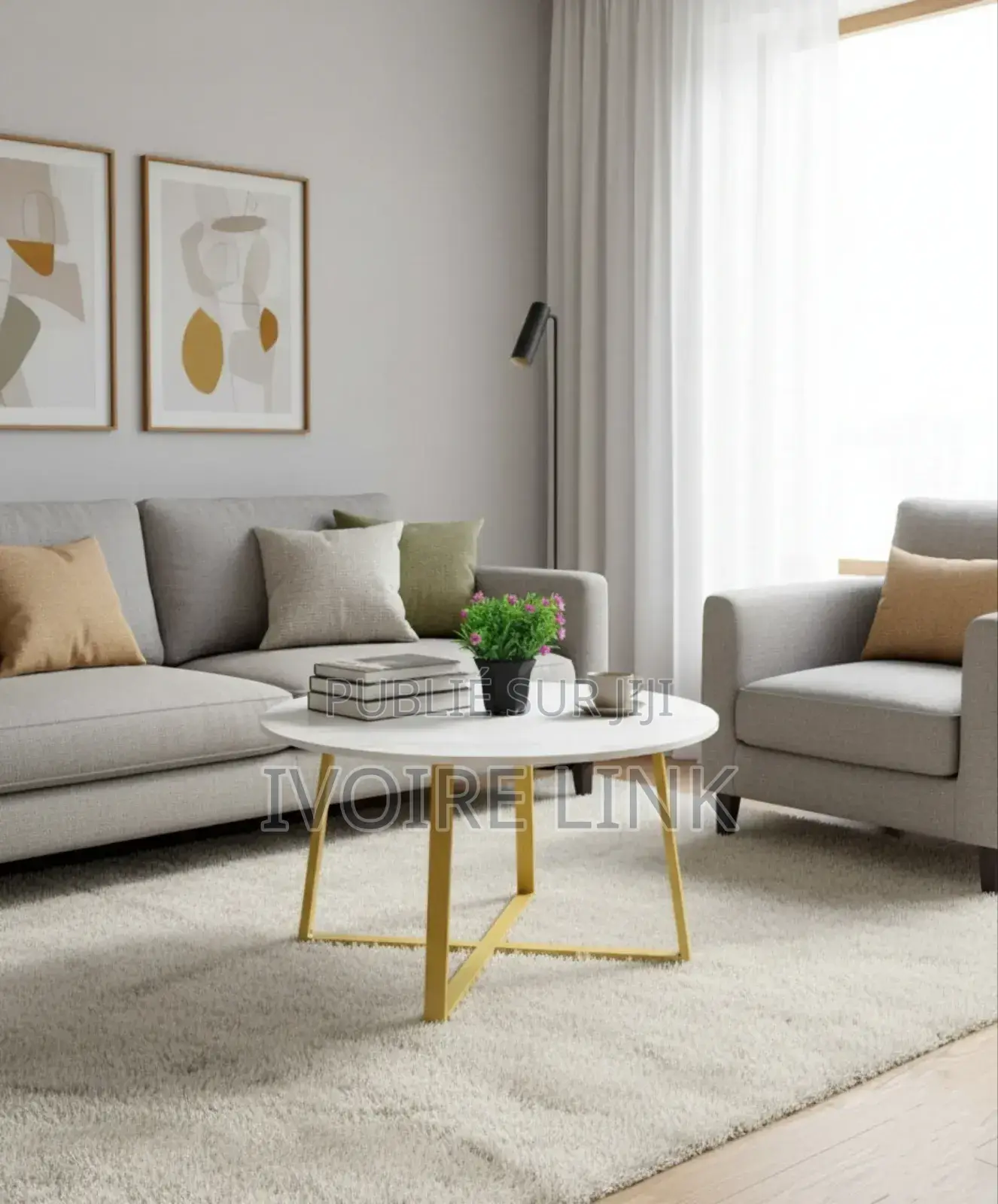 Table Basse Moderne Ronde