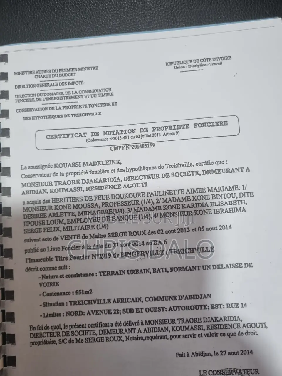 20chbre Appartement dans Vente, Treichville à Vendre