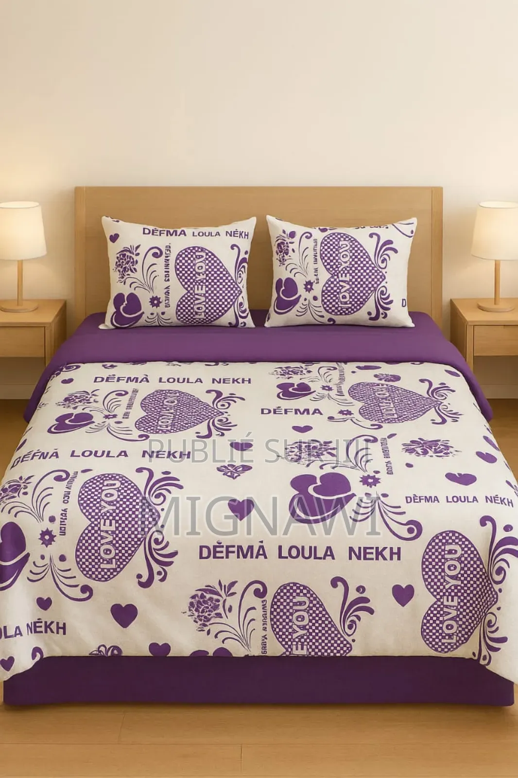 Draps 100% Coton Glacé