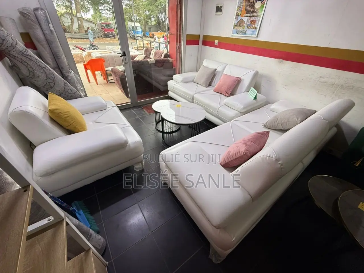 Ensemble De Salon en Similicuir Original