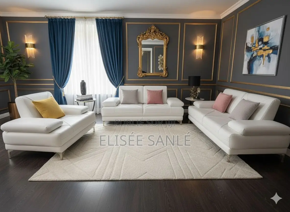 Ensemble De Salon en Similicuir Original