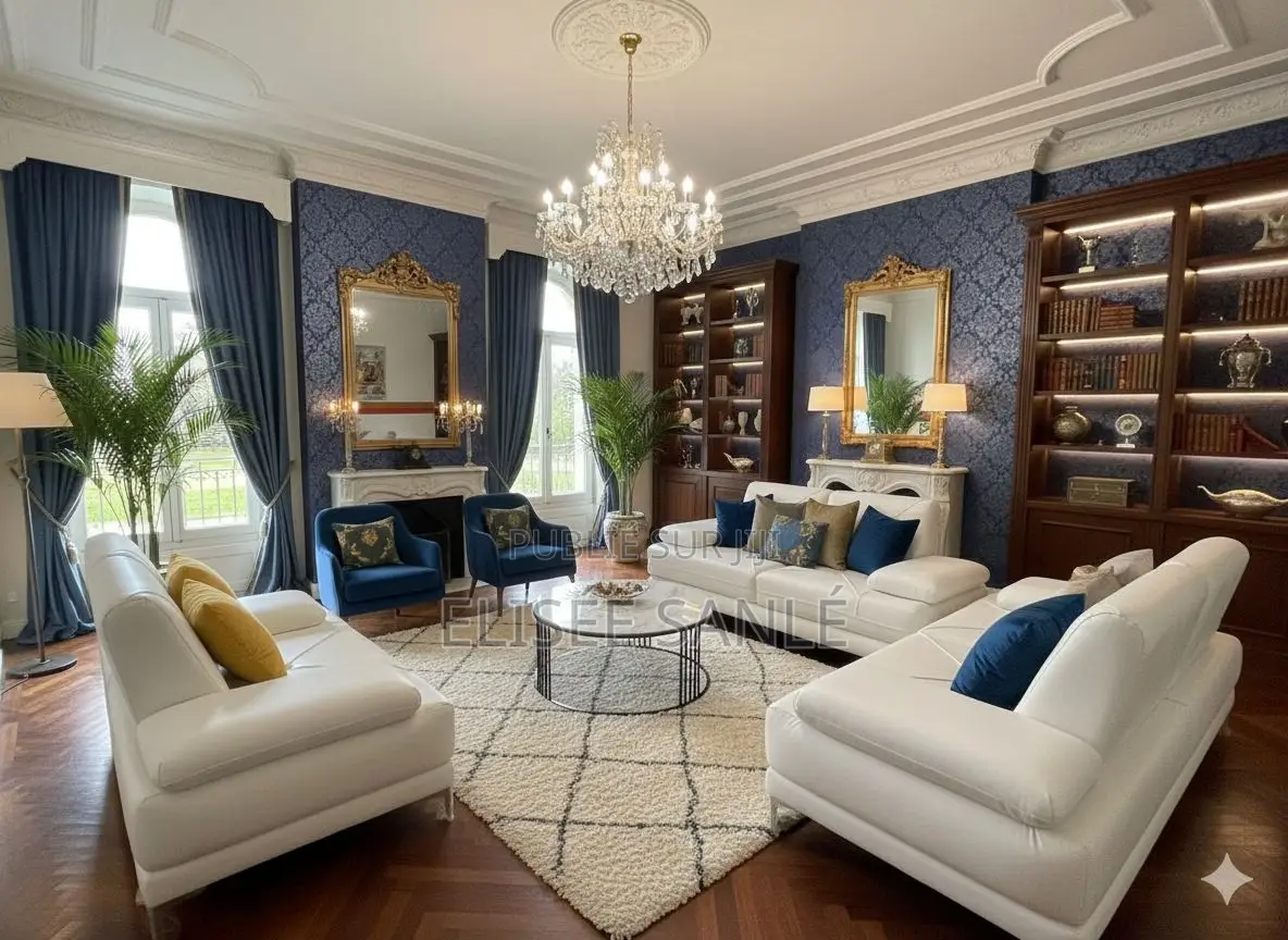 Ensemble De Salon en Similicuir Original