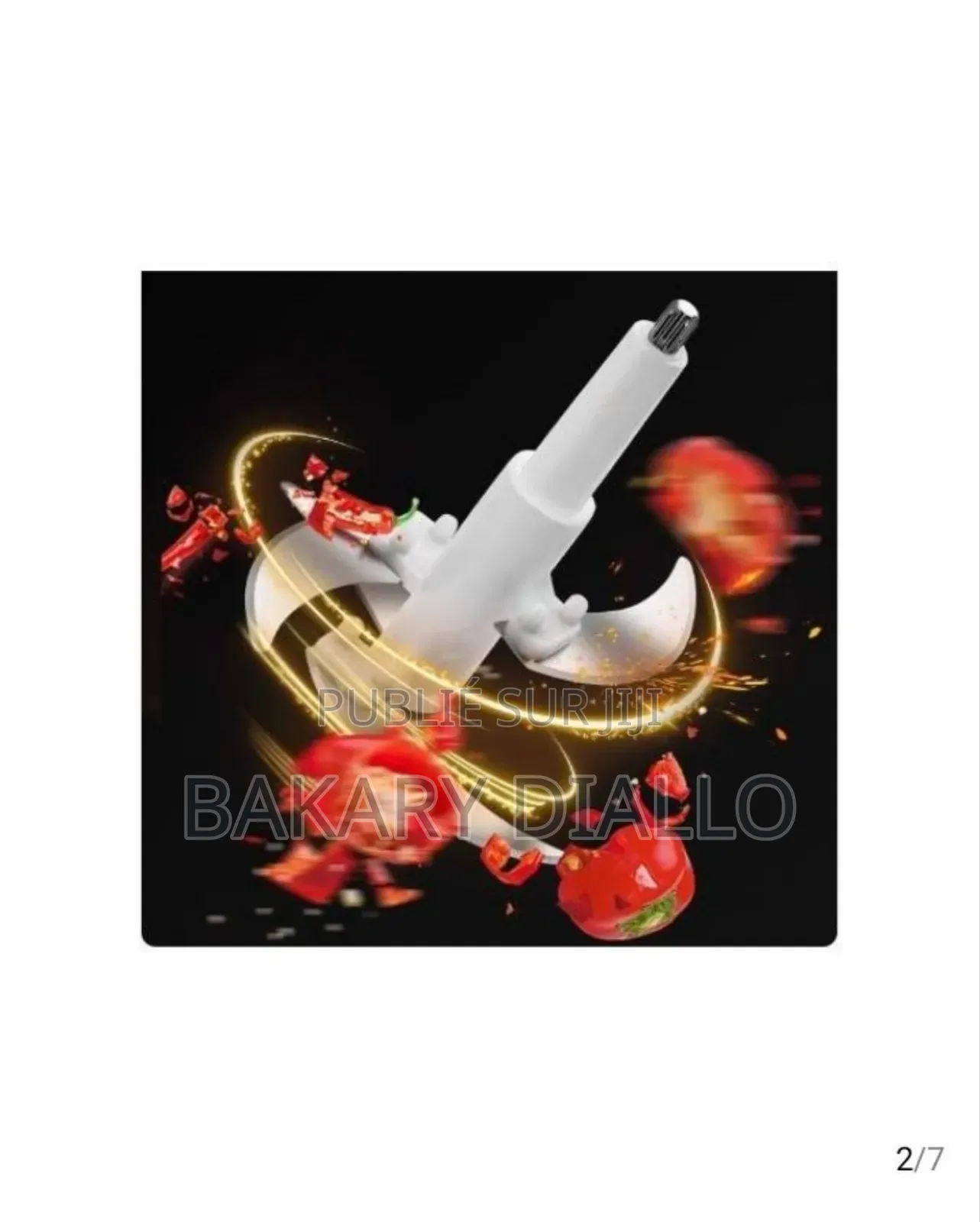 Hachoir À Viande en Acier Inoxydable , 2l, 1 Ensemble De Lames, Blanc