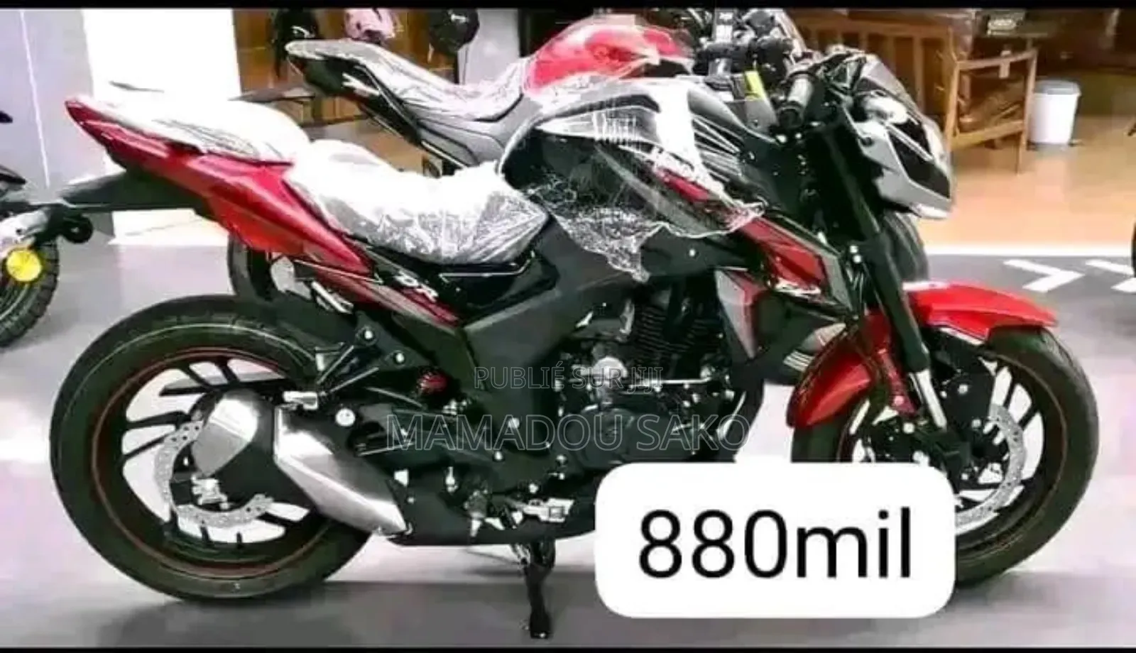 New Haojue DR190S 2023 Rouge