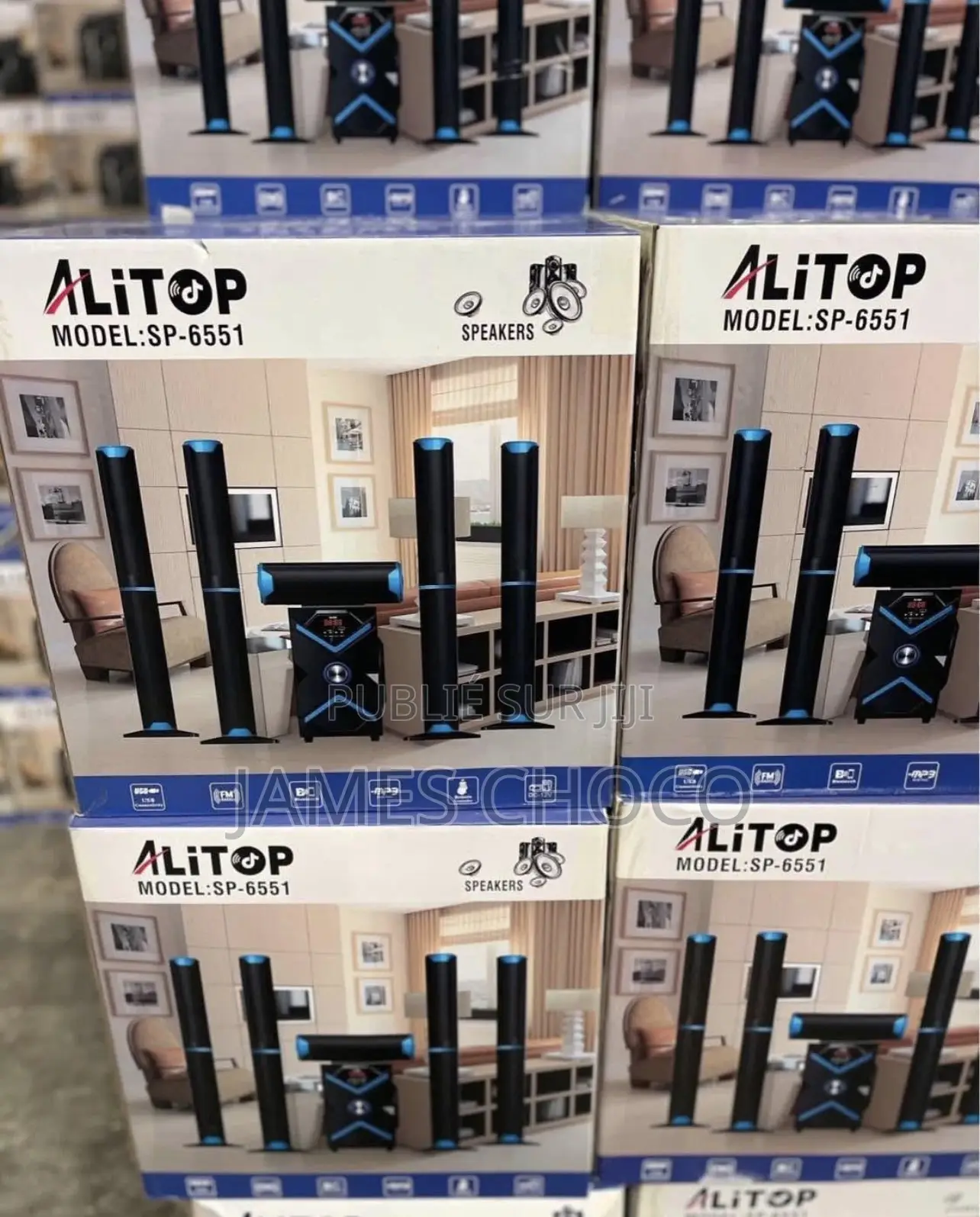 Alitop Woofer Sp-6551 – Chaîne Hifi – Noir – Garantie 03 Mois