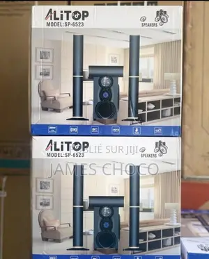 Woofer Home Cinéma Chaîne Hi-Fi - Bluetooth - Noir